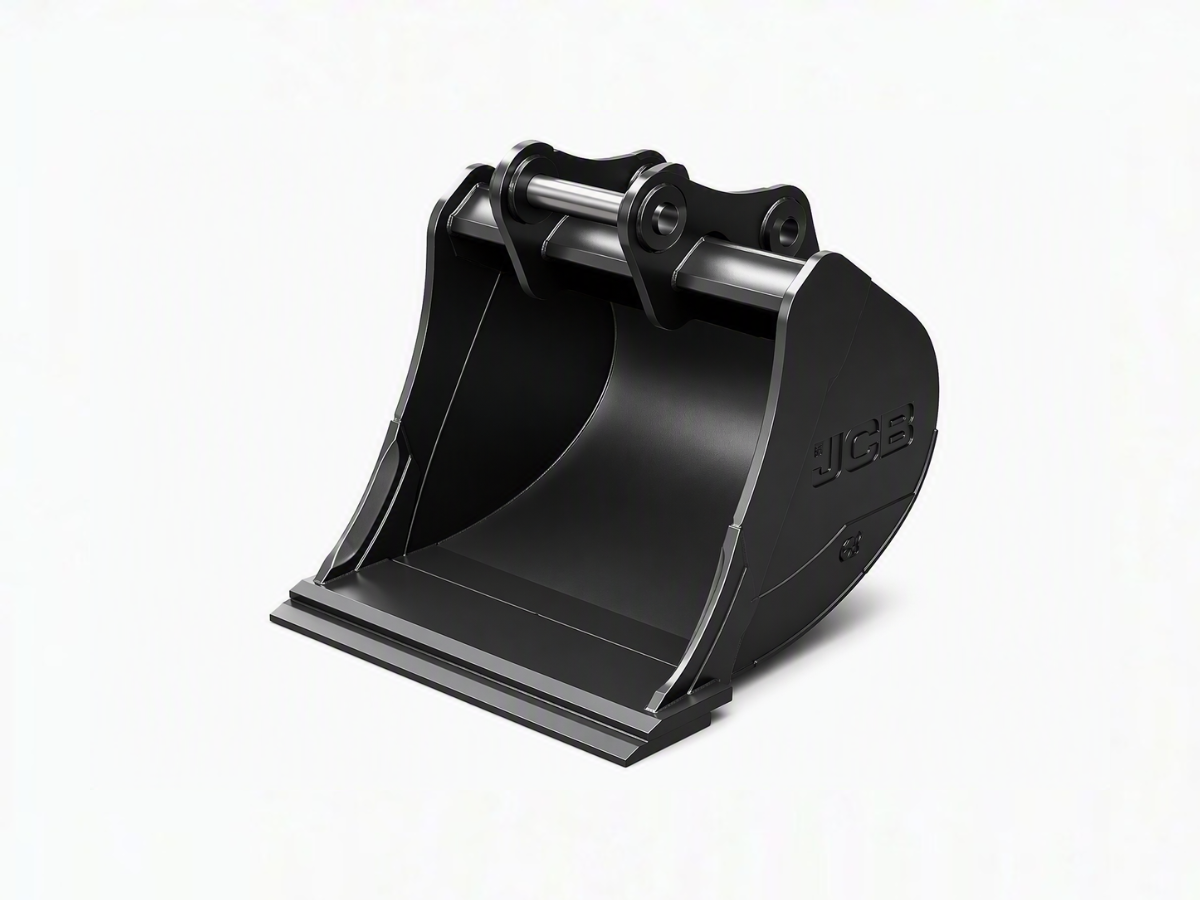 An image showing the front view of JCB 15C bladed bucket - 15.5"/400mm (Part 980/B2029)